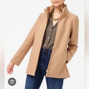J Crew Villager Tan Wool Blend Classic Jacket